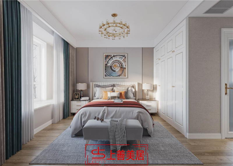 潤德天悅城/141㎡/輕奢風(fēng)格