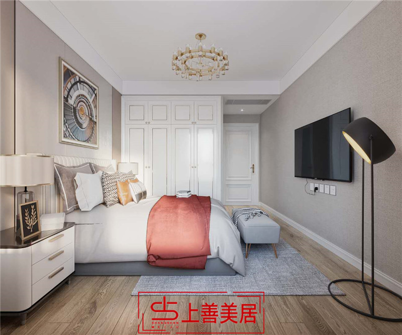 潤德天悅城/141㎡/輕奢風(fēng)格