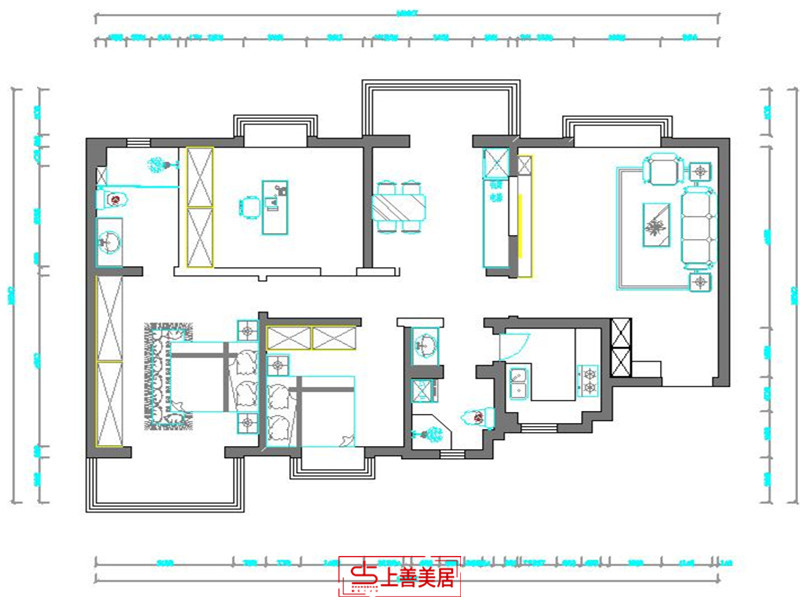 信通花園/110㎡/中式