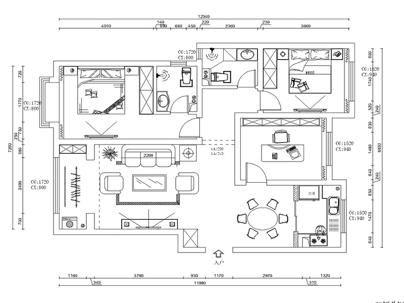 寧晉上城悅府/140㎡/歐式