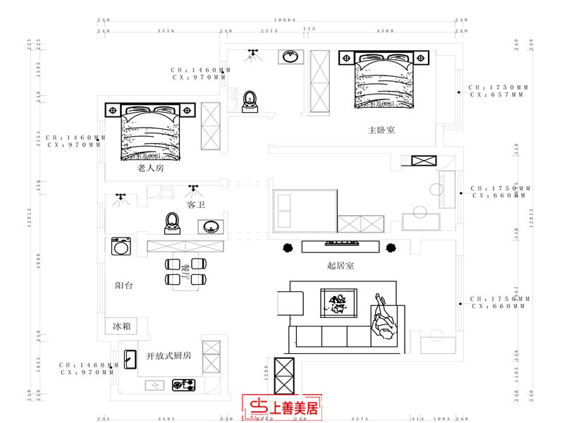潤德天悅城/139㎡/現(xiàn)代