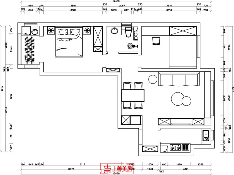 古運(yùn)碼頭/87㎡/北歐