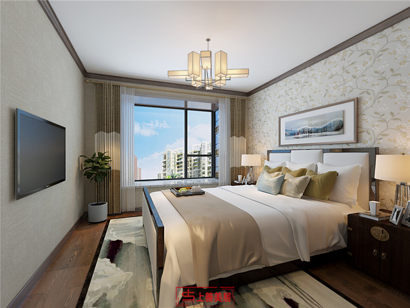 天佑家園135臥室平新中式風格