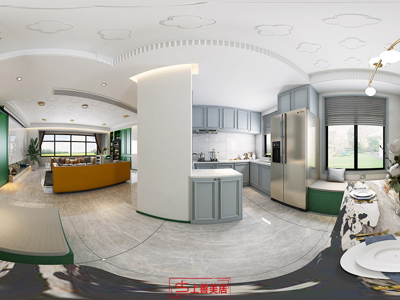 金輝優(yōu)步大道143平簡美風(fēng)格廚房