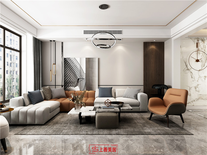 中山華府140平現(xiàn)代風(fēng)格沙發(fā)墻