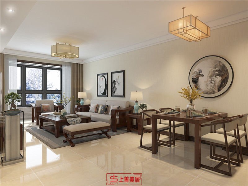 國赫天著/中式風(fēng)格/95㎡