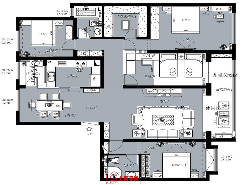 融創(chuàng)中心/輕奢/210㎡