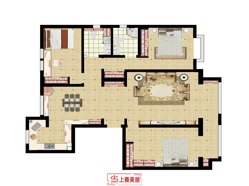 天功頌園/150㎡/現(xiàn)代風(fēng)格