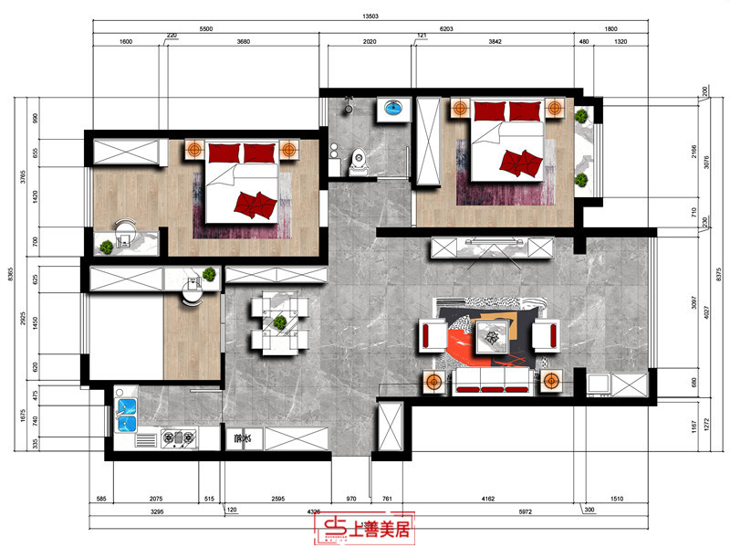 天悅城/115㎡/現(xiàn)代風(fēng)