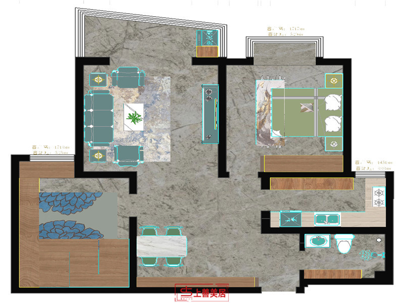 東方觀邸/90㎡/現(xiàn)代