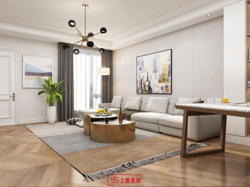 金元小區(qū)140平現(xiàn)代風(fēng)格沙發(fā)墻