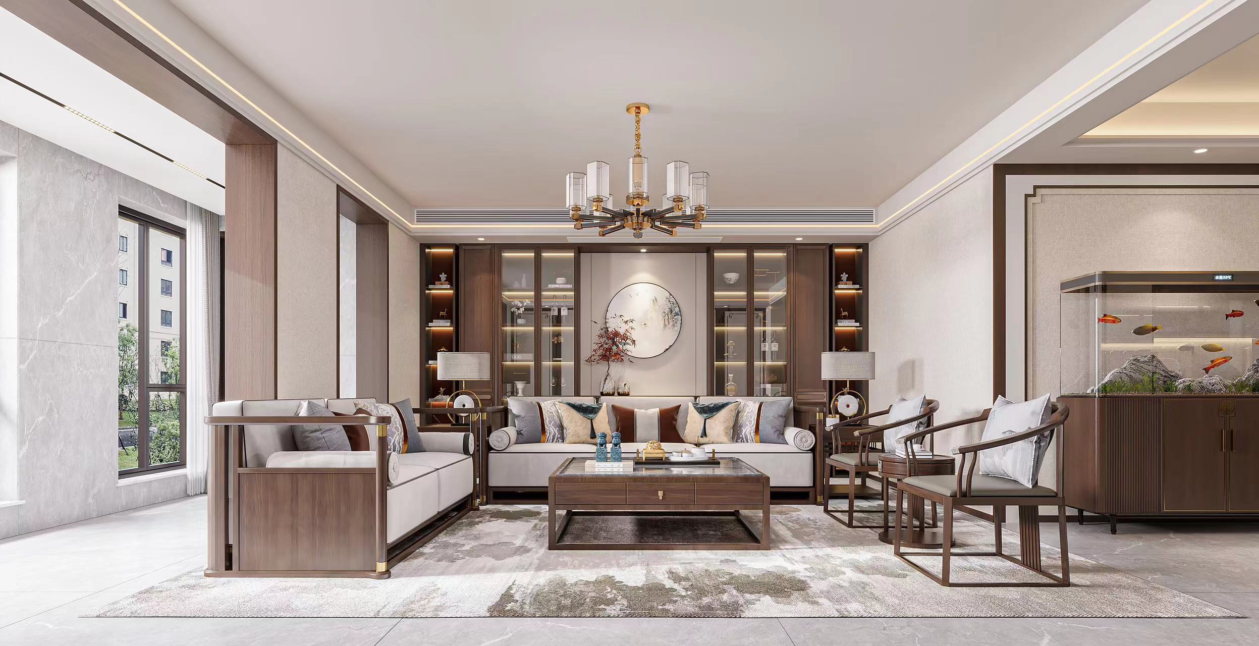 國(guó)仕山/245㎡/新中式