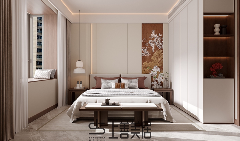 豐瑞苑四室兩廳宋式美學(xué)裝修設(shè)計