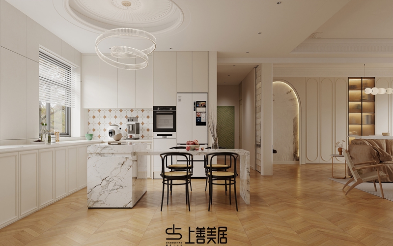 欒城林蔭春天170平米法式裝修設(shè)計(jì)