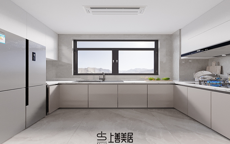 國(guó)仕山140平現(xiàn)代簡(jiǎn)約裝修設(shè)計(jì)07