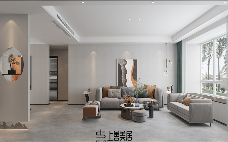 國瑞城140平現(xiàn)代簡約風格效果圖