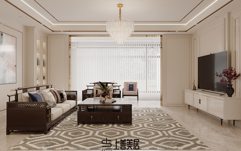 德賢華府160平簡歐風(fēng)格效果圖