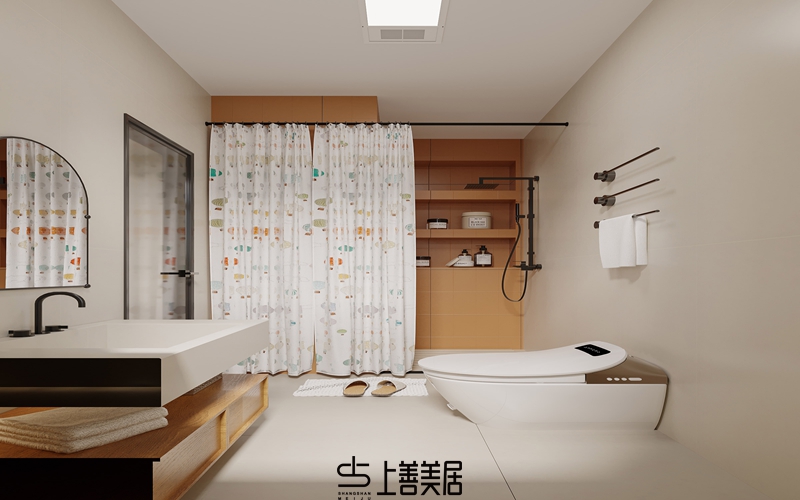 孔雀城350㎡田園風(fēng)別墅裝修設(shè)計