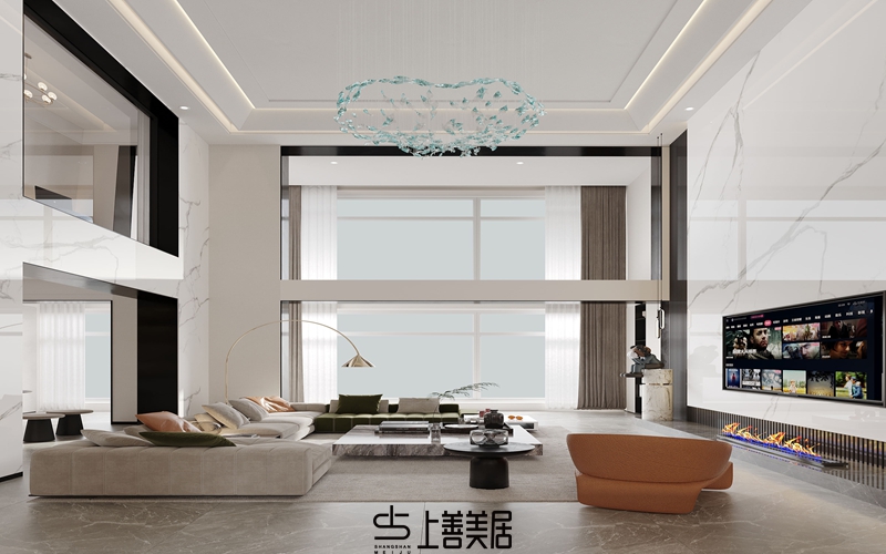 保定康城紫玉府140現(xiàn)代簡約風(fēng)格案例