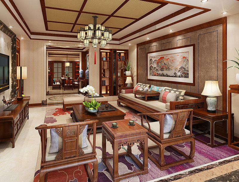 瀚唐200平米中式風(fēng)格