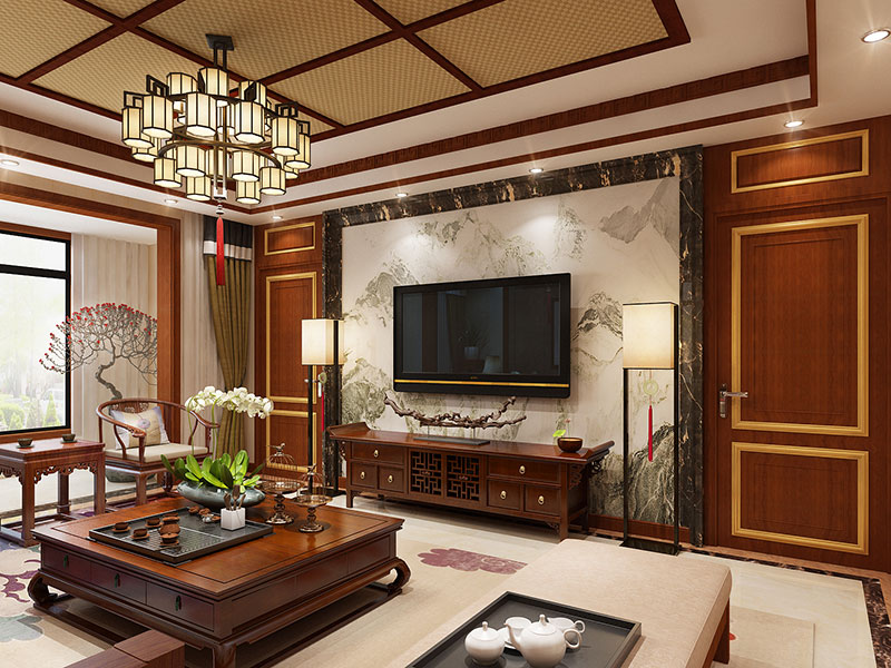 瀚唐200平米中式風(fēng)格