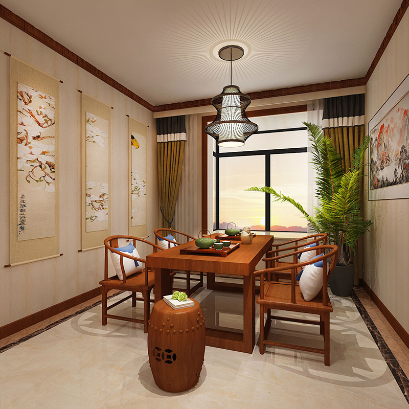 瀚唐200平米中式風(fēng)格