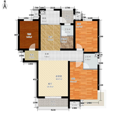 天璽名著3室0廳2衛(wèi)1廚137.00㎡戶型圖_副本