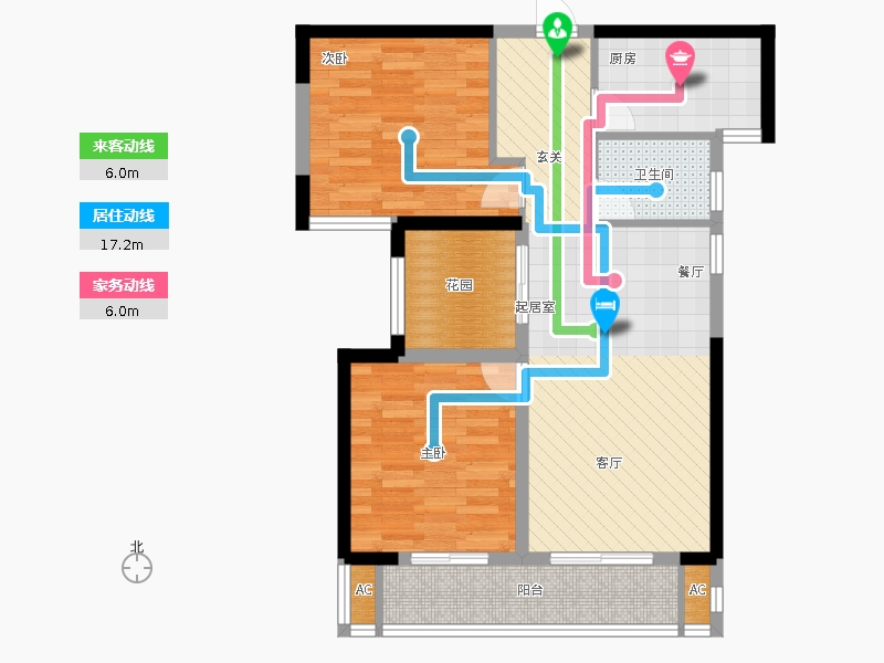 國(guó)源和天下2室0廳1衛(wèi)1廚105.00㎡