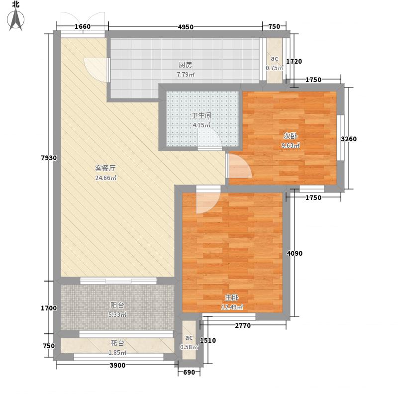盛邦大都會(huì)五期3室2廳1衛(wèi)0廚107㎡戶(hù)型圖